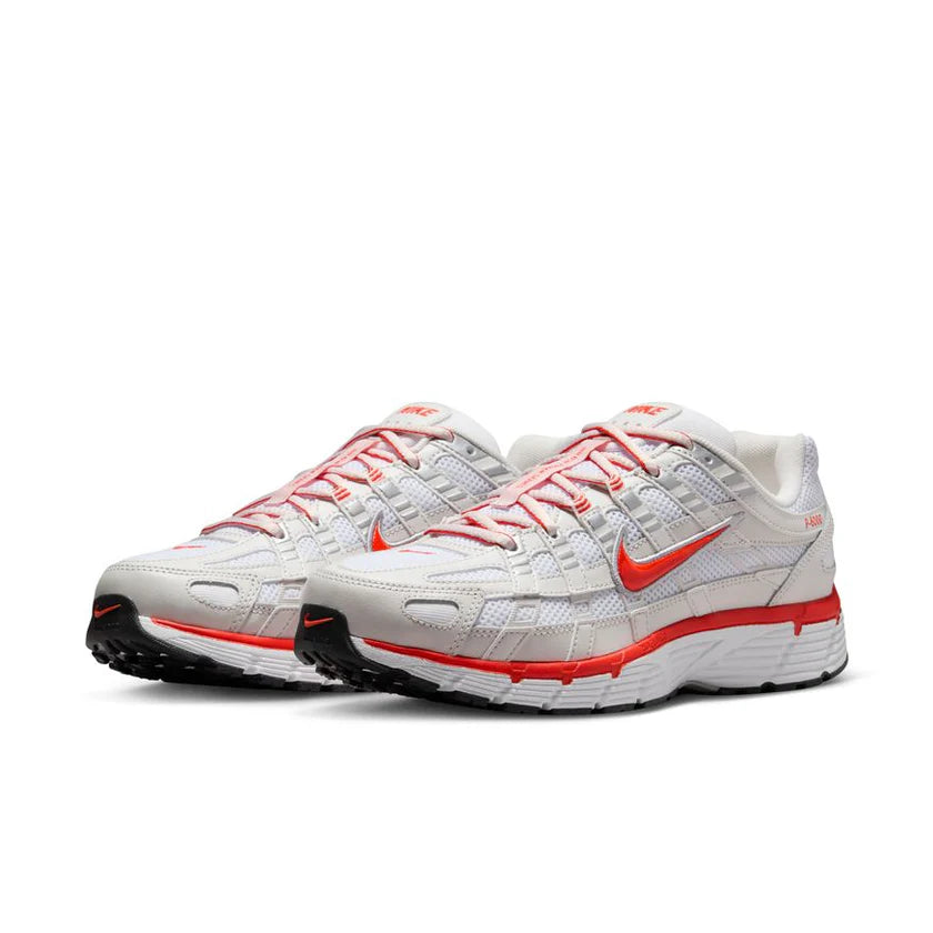Nike P-6000 White Platinum Tint Black Picante Red (Women's)