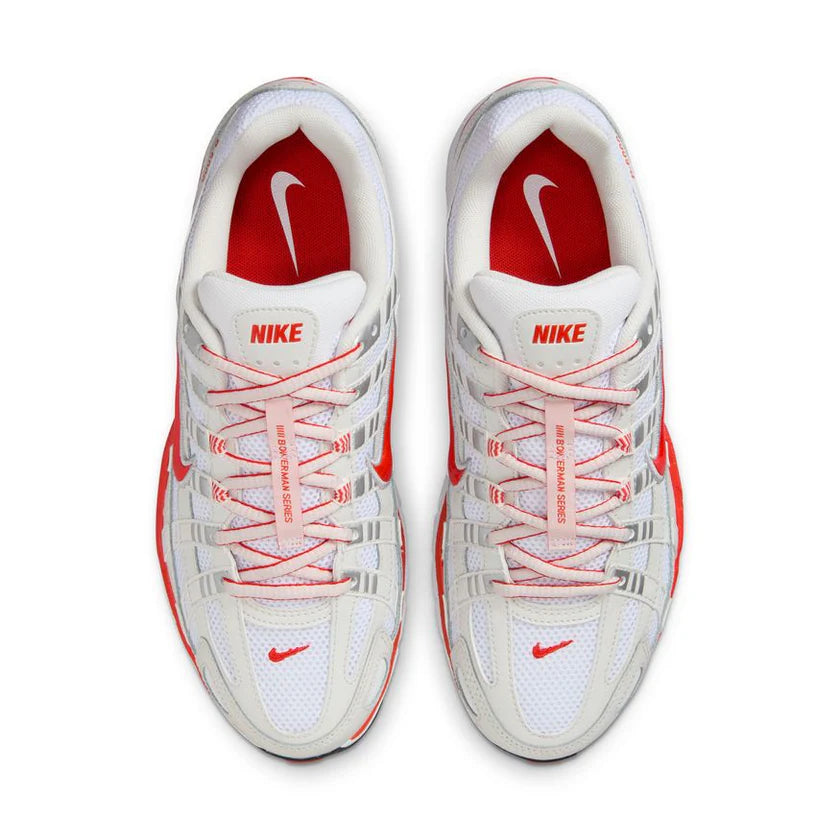 Nike P-6000 White Platinum Tint Black Picante Red (Women's)