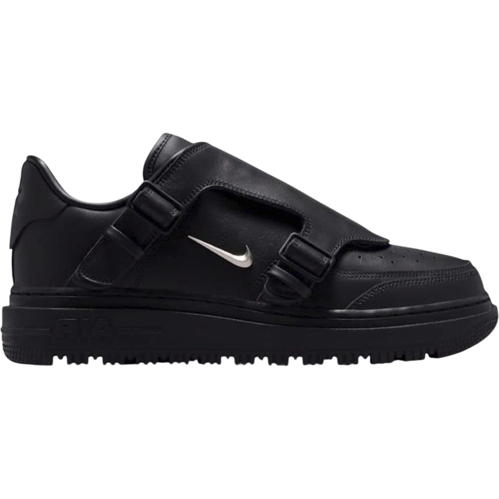 Nike Air Force 1 Low Luxe Black Metallic Silver