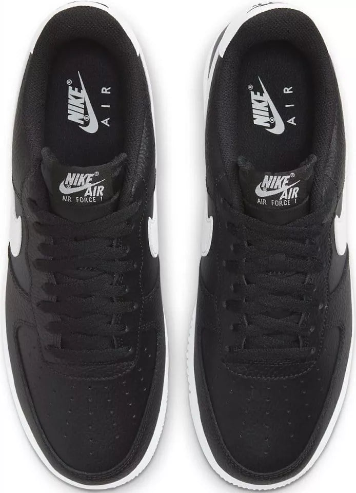 Nike Air Force 1 Low '07 Black White Pebbled Leather