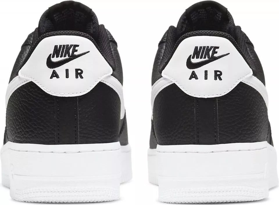 Nike Air Force 1 Low '07 Black White Pebbled Leather