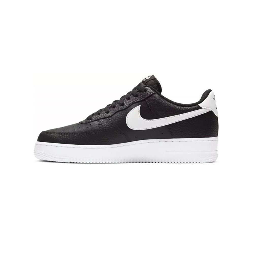 Nike Air Force 1 Low '07 Black White Pebbled Leather