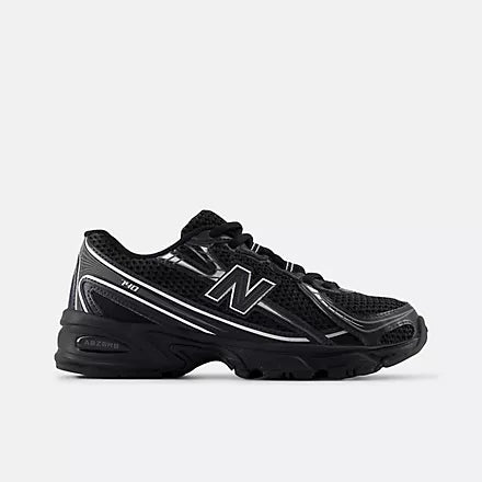 New Balance 740 Black Silver Metallic GS