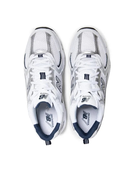New Balance 530 White Silver Navy