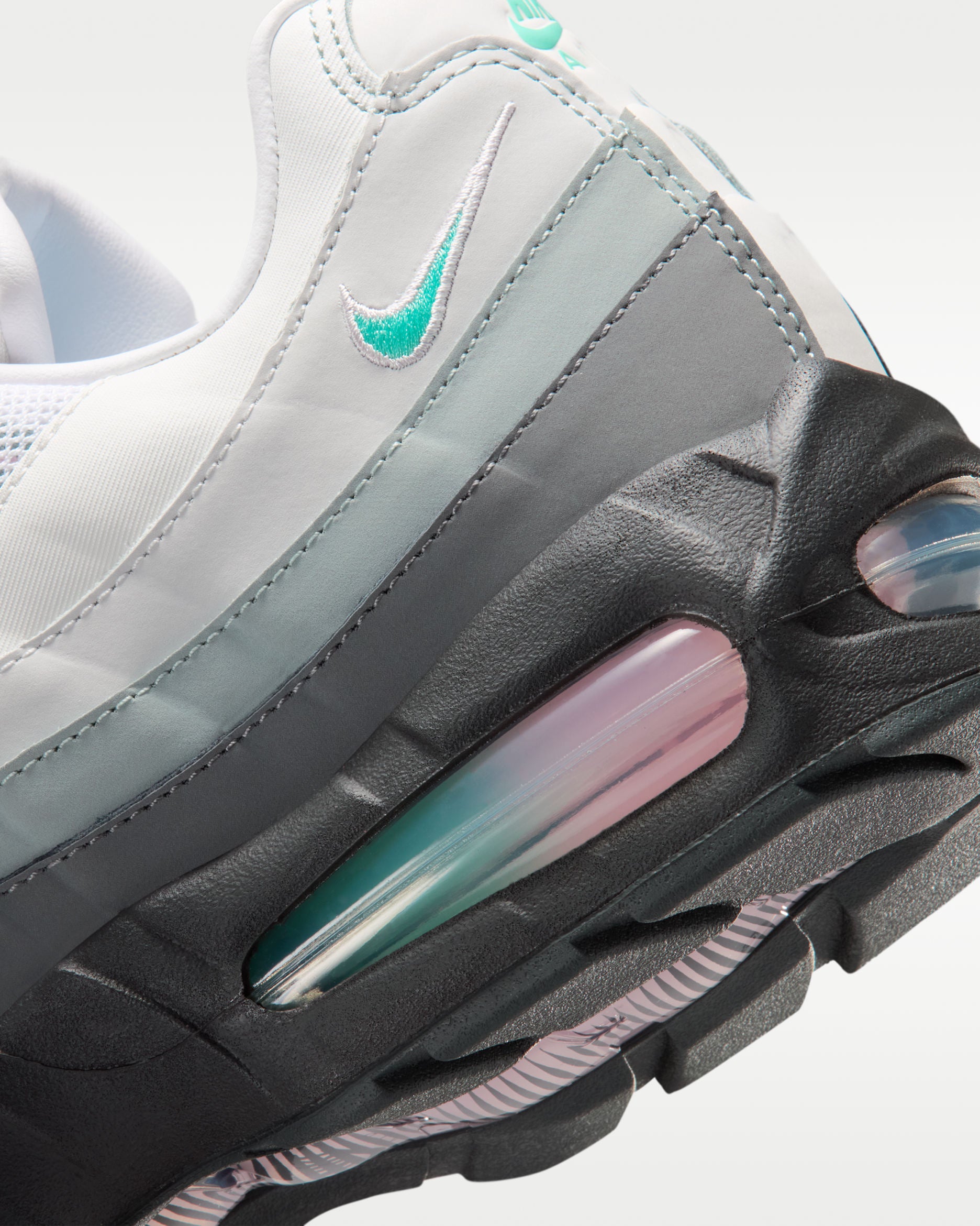 Nike Air Max 95 Big Bubble White Hyper Turquoise Pink Foam