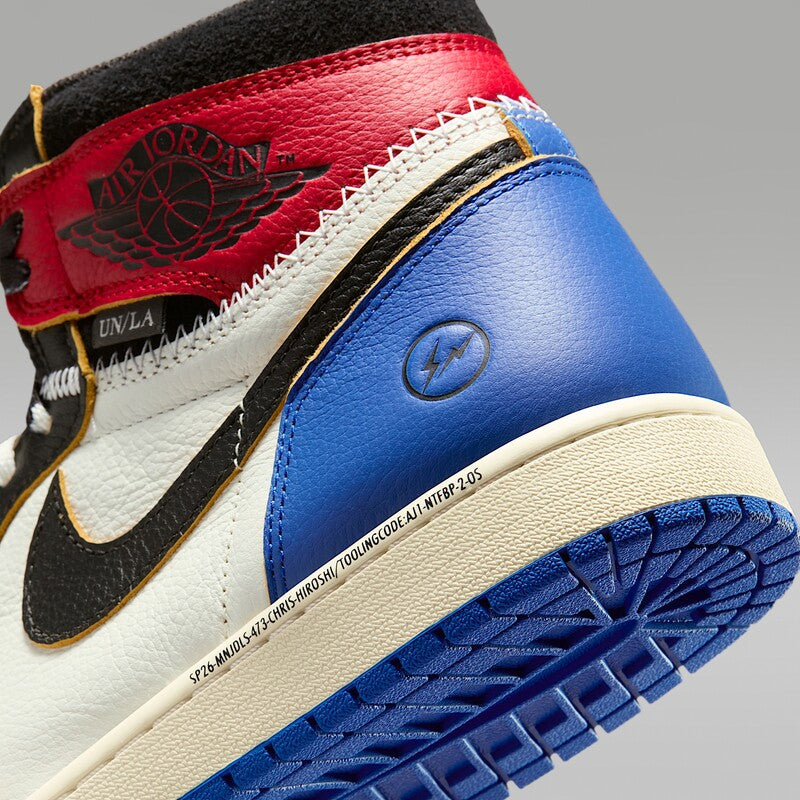Jordan 1 Retro High OG SP Fragment x Union LA Varsity Red Sport Royal