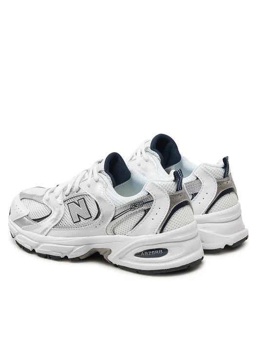 New Balance 530 White Silver Big Kids