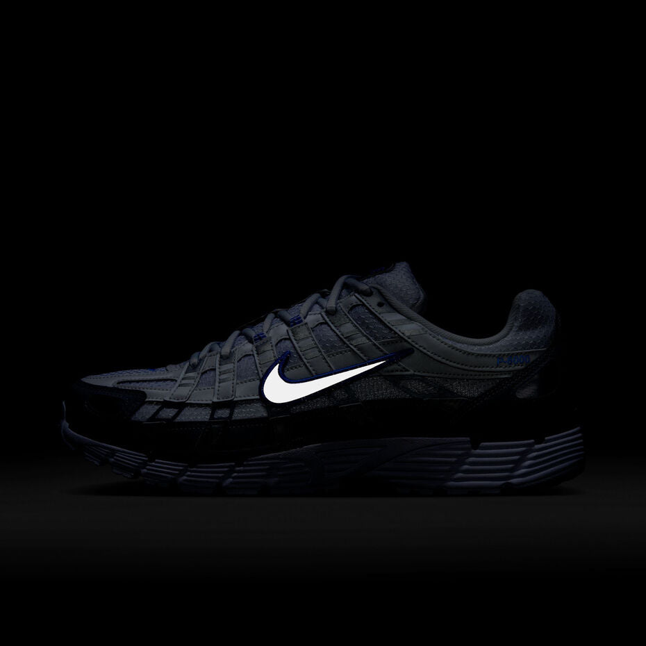 Nike P-6000 White Metallic Silver Blue
