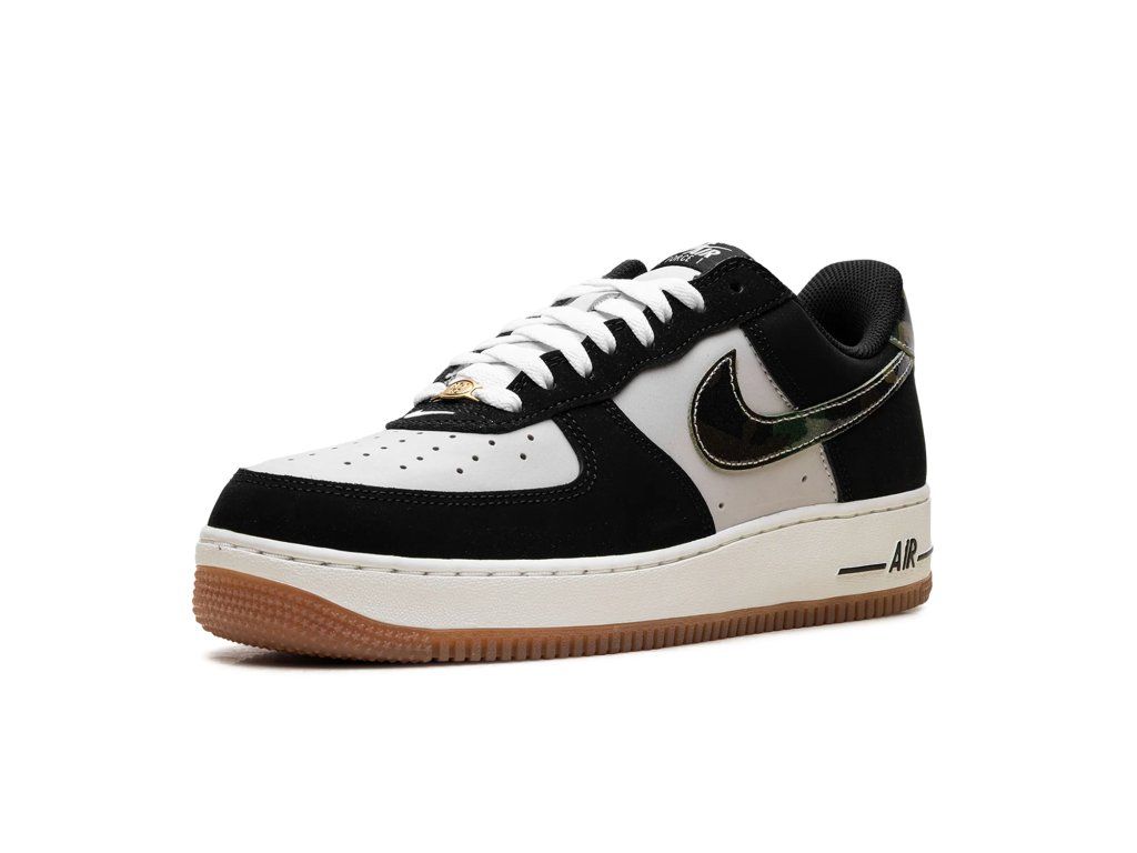 Nike Air Force 1 Low '07 LV8 Black Patent Camo Swoosh