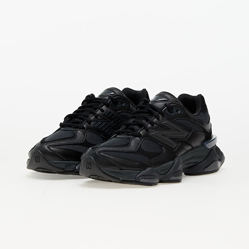 New Balance 9060 Triple Black Leather Men's