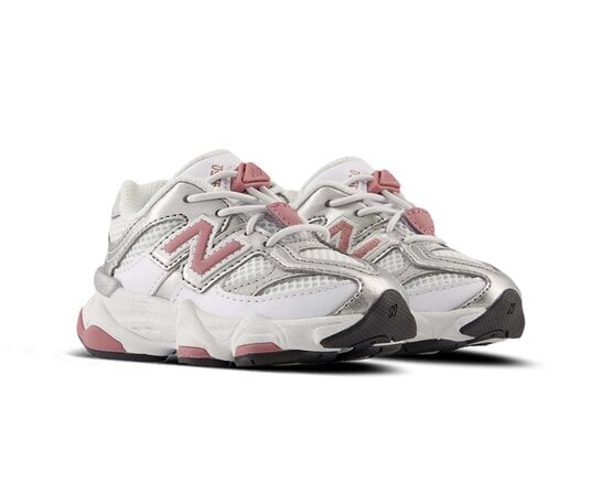 New Balance 9060 Bungee Lace White Rosewood Silver (TD)
