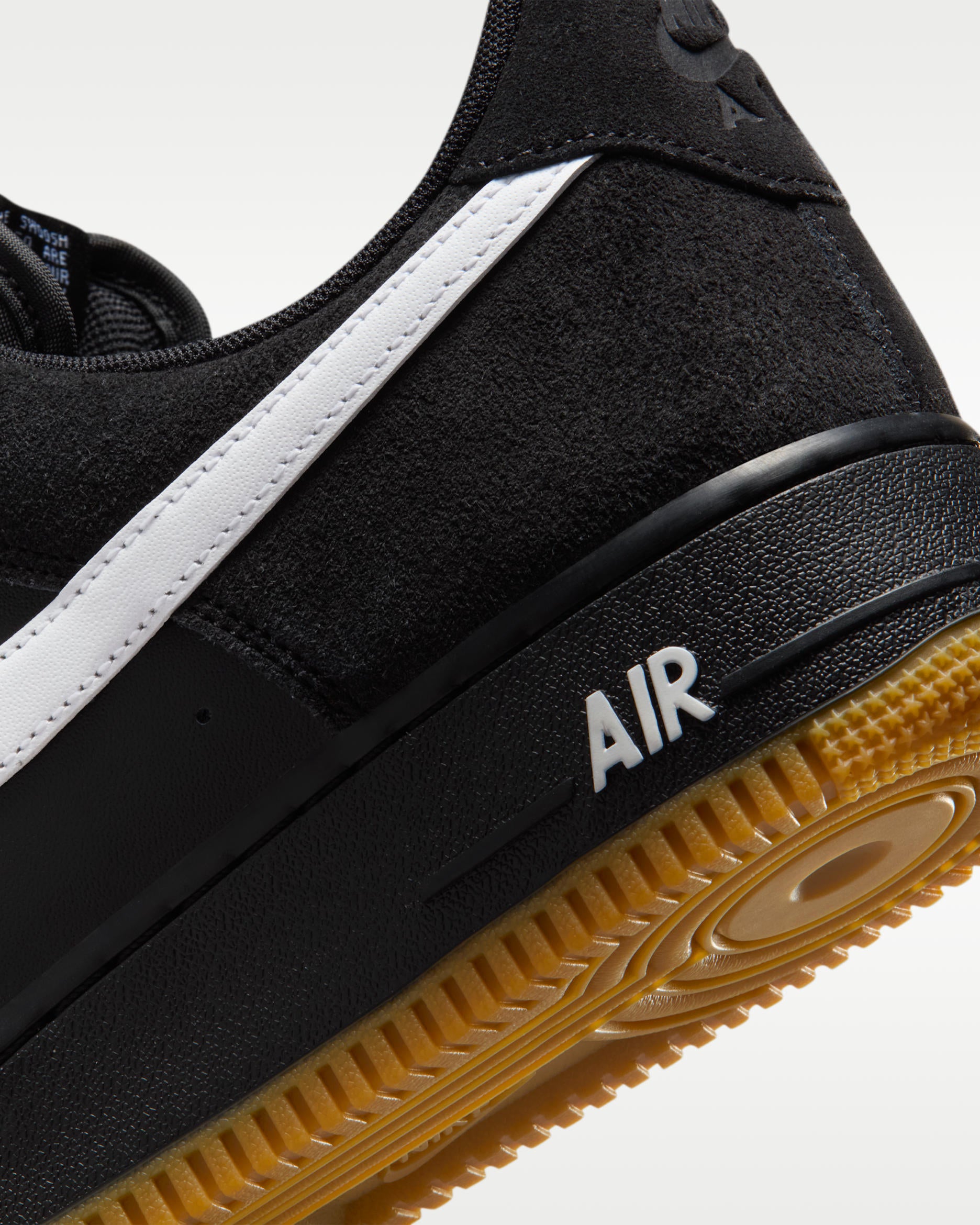 NIKE Air Force 1 LV8 Black/White/Gum (GS)