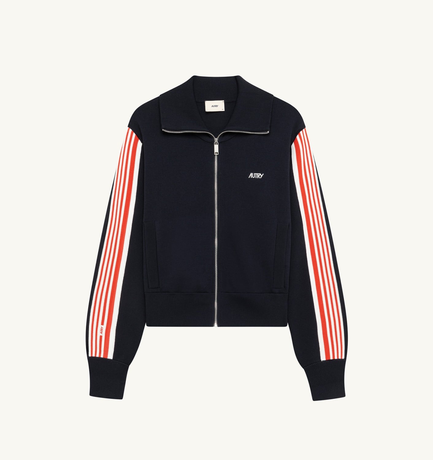 AUTRY KNITTED VISCOSE FULL ZIP JACKET WOMAN