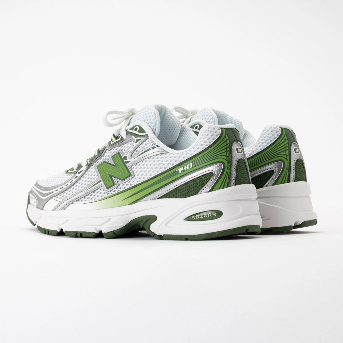 New Balance 740 V2 White Alpine Green