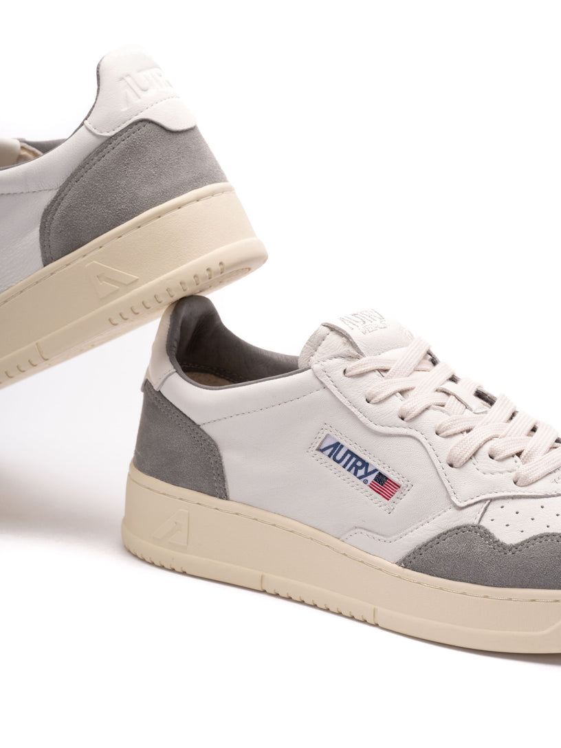 Autry Medalist Leather Low White Vapor