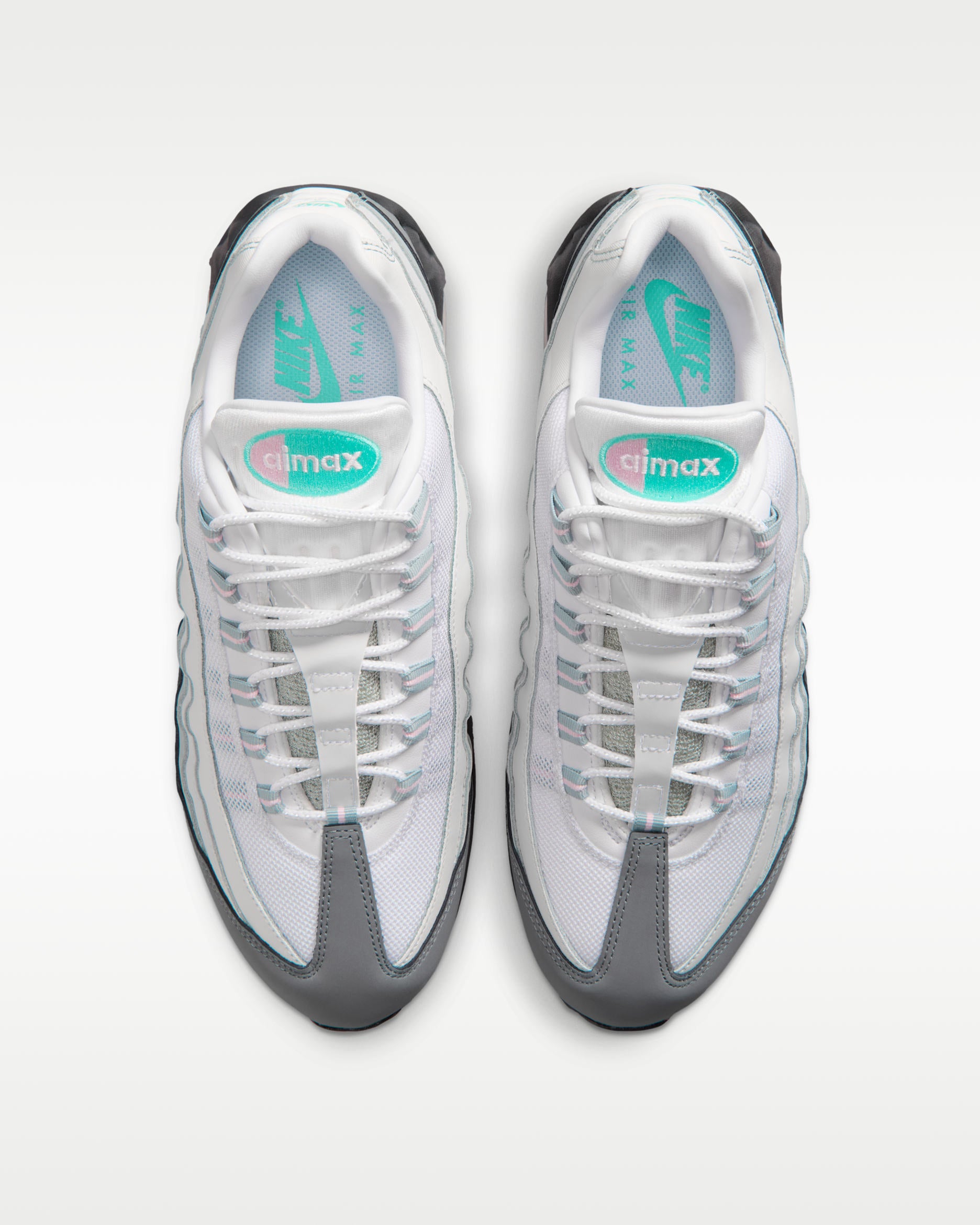 Nike Air Max 95 Big Bubble White Hyper Turquoise Pink Foam