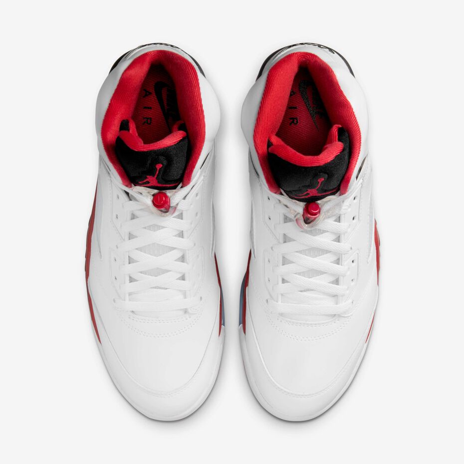 Jordan 5 Retro Fire Red Black Tongue (2025)