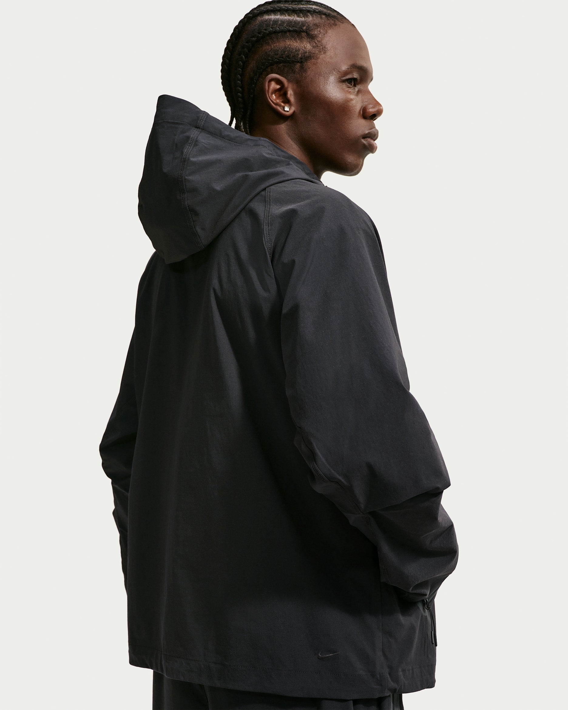 NIKE Tech Woven Windrunner Full-Zip Jacket BLACK