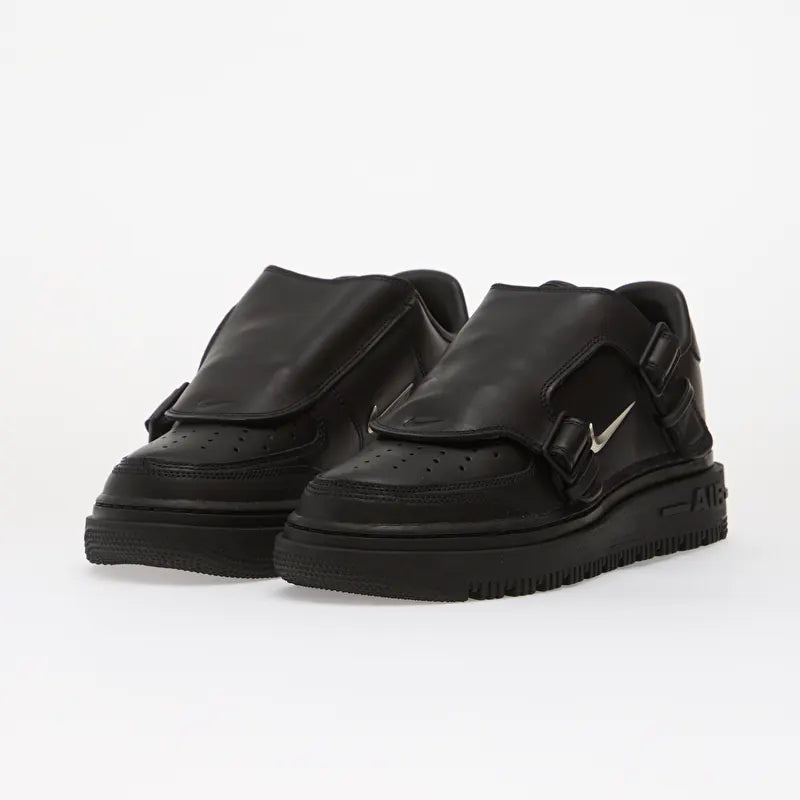 Nike Air Force 1 Low Luxe Black Metallic Silver