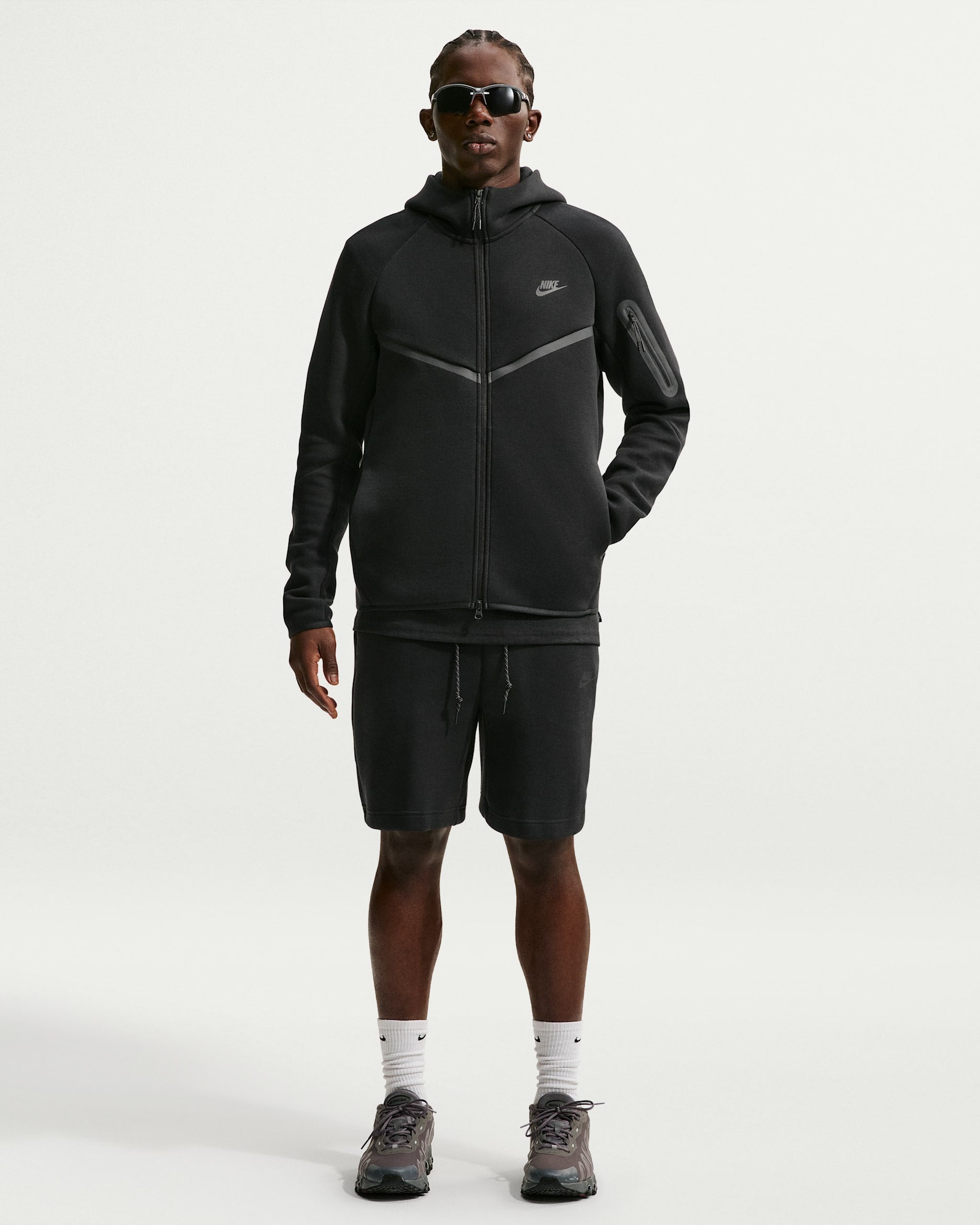 Nike Tech Fleece Black Zip Hoodie