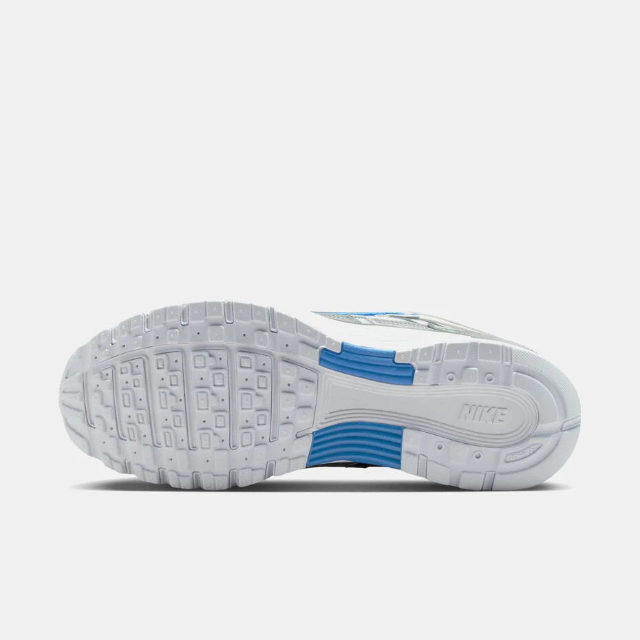 Nike P-6000 White Metallic Silver Blue