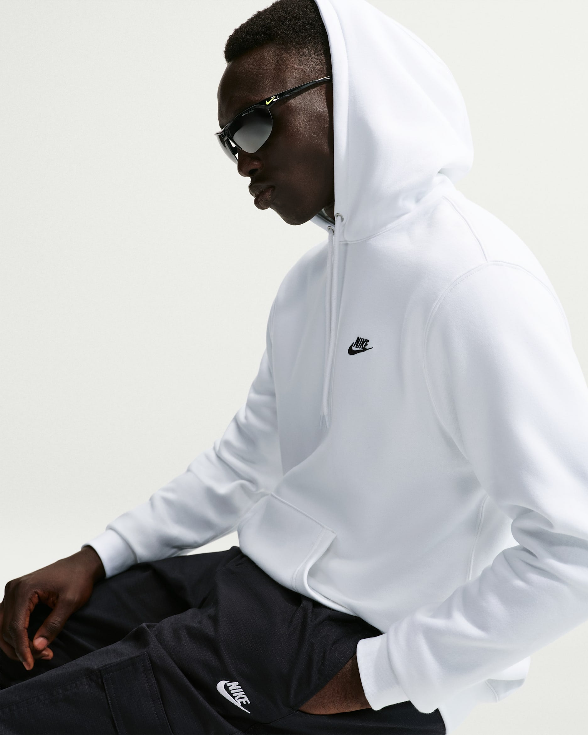 Nike Pullover Fleece Hoodie WHITE