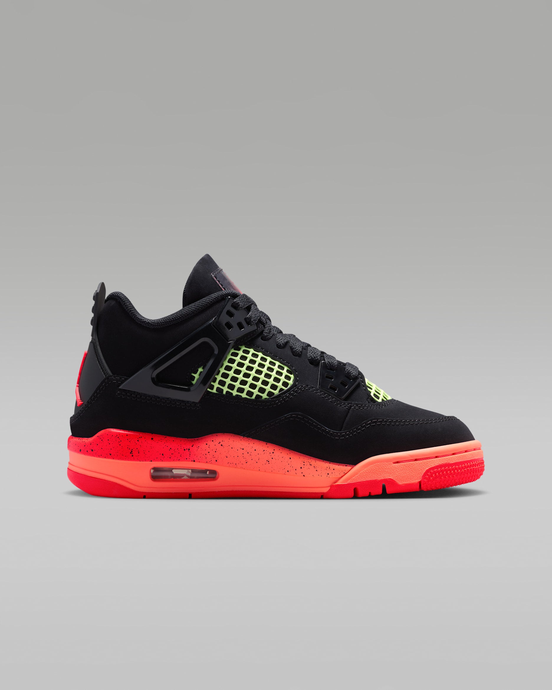 Jordan 4 Retro Black Infrared Barely Volt (GS)