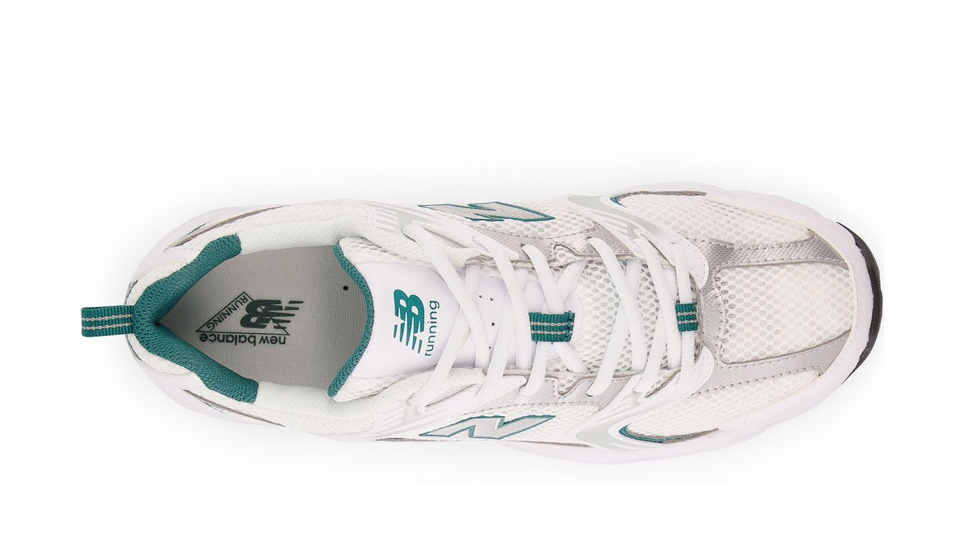 New Balance 530 White Silver Green