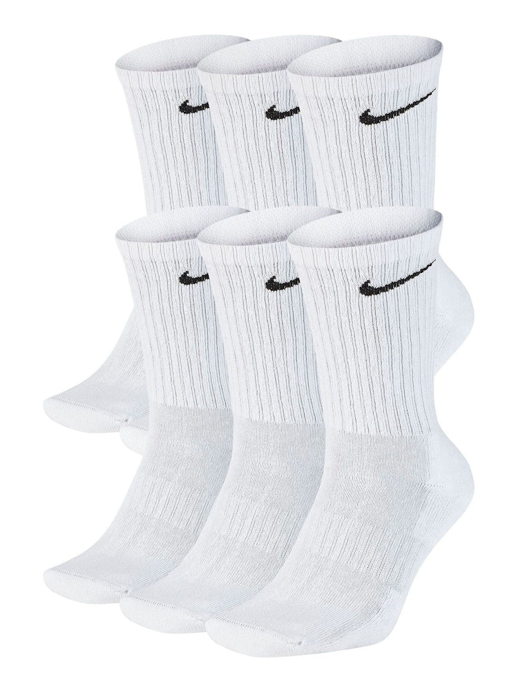 Nike Socks - Everyday Lightweight Crew White 6-PACK