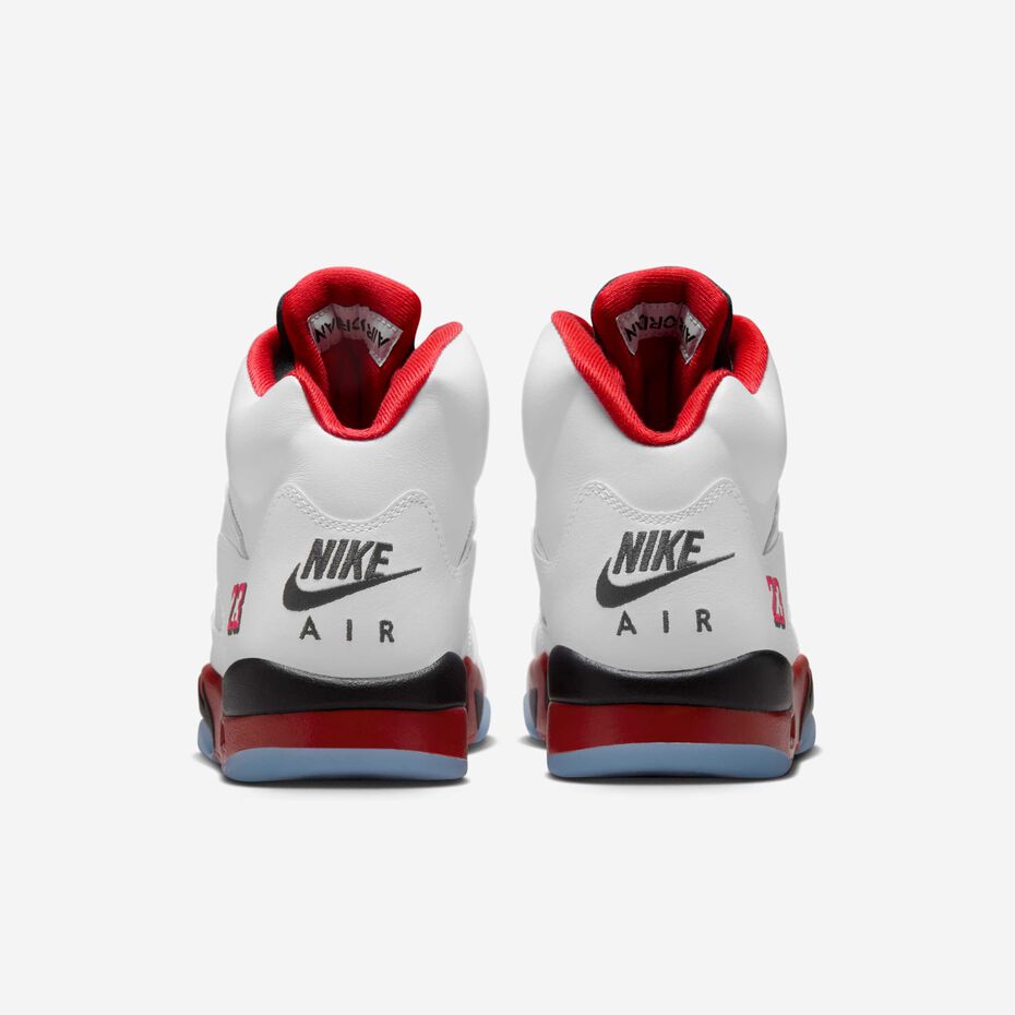 Jordan 5 Retro Fire Red Black Tongue (2025)