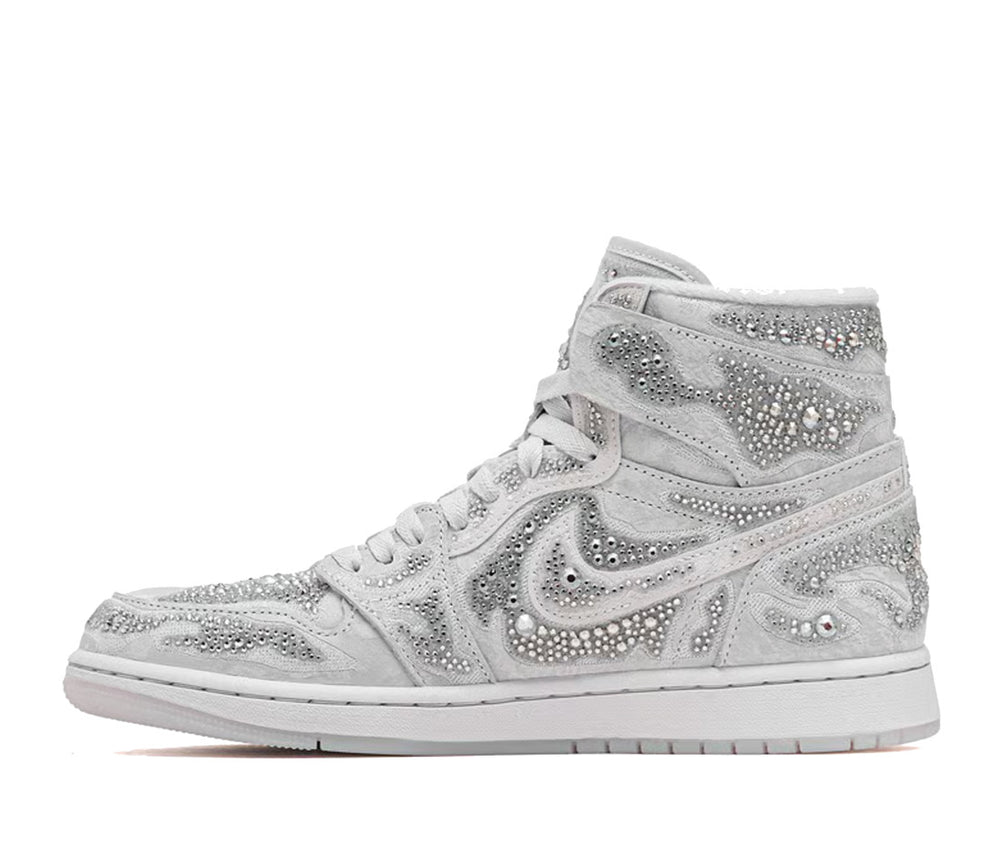 Jordan 1 Retro High OG Swarovski Vast Grey (Women's)