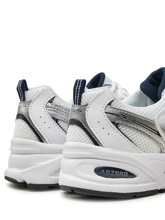 New Balance 530 White Silver Big Kids