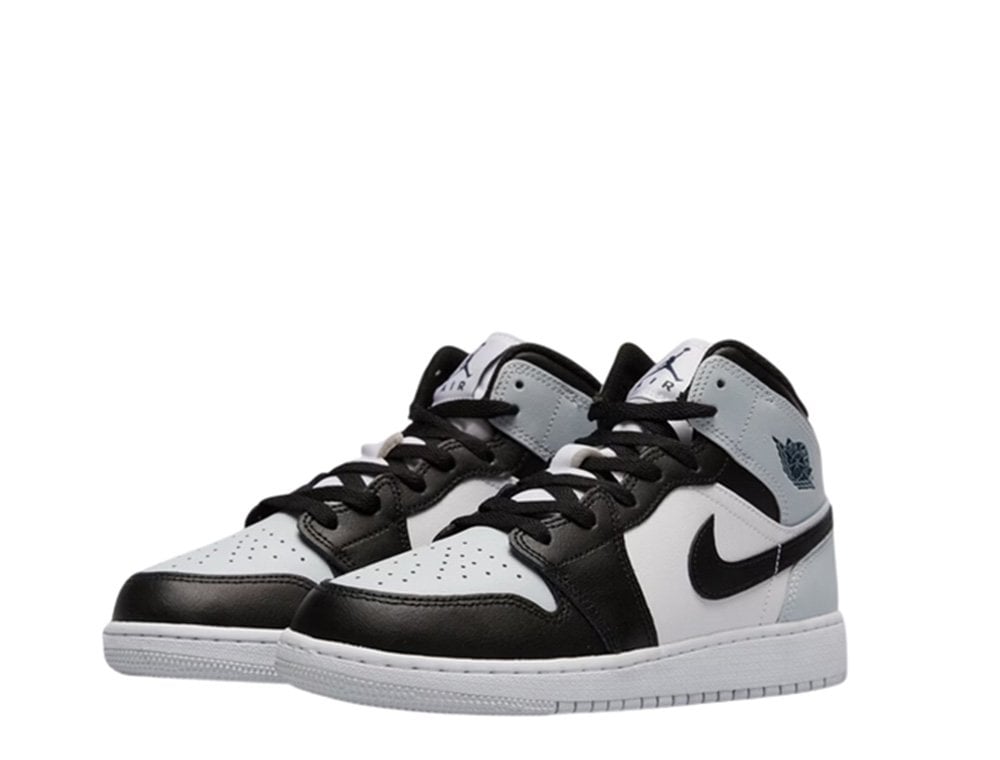 Jordan 1 Mid Black Aura Squadron Blue (GS)