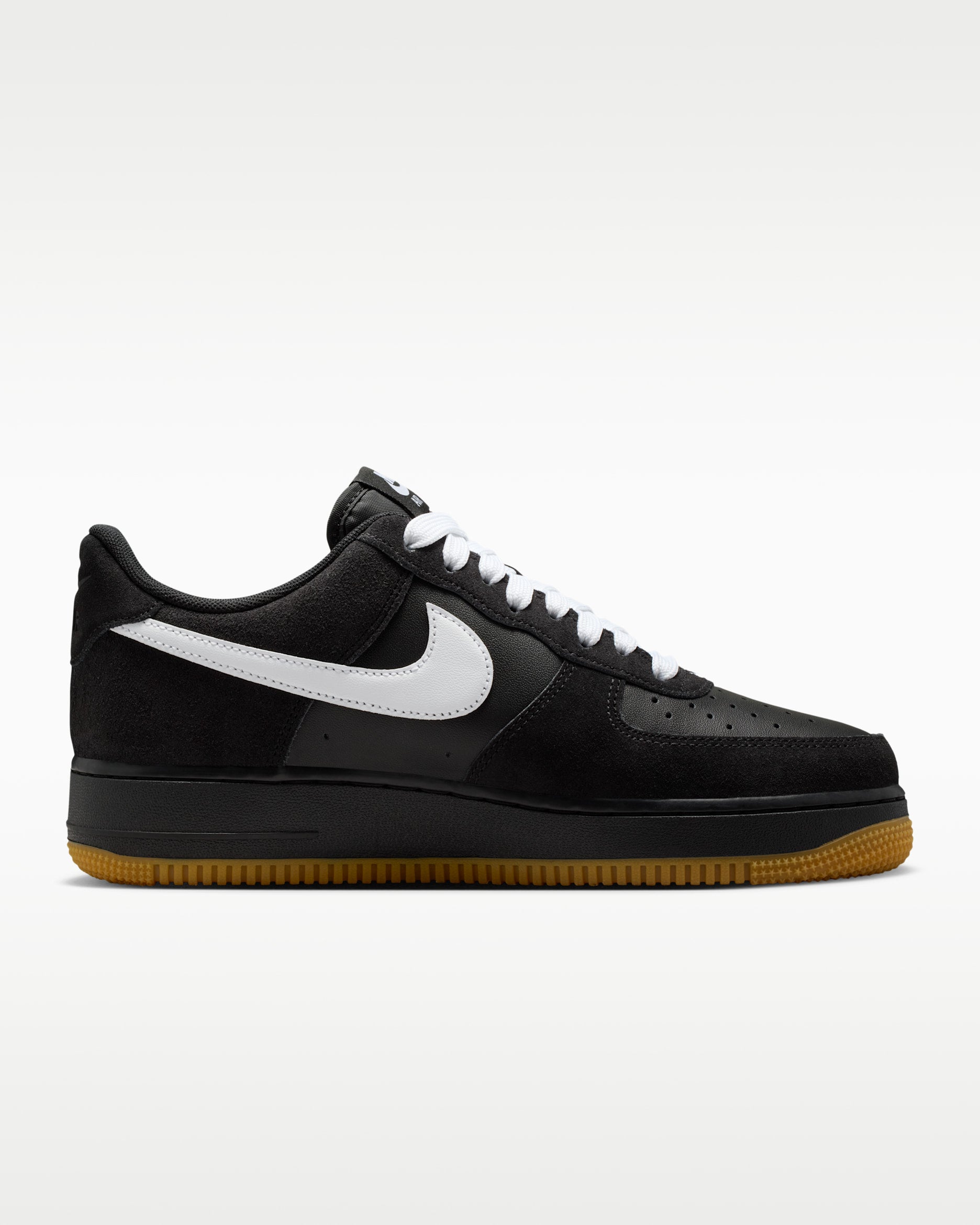 NIKE Air Force 1 LV8 Black/White/Gum (GS)