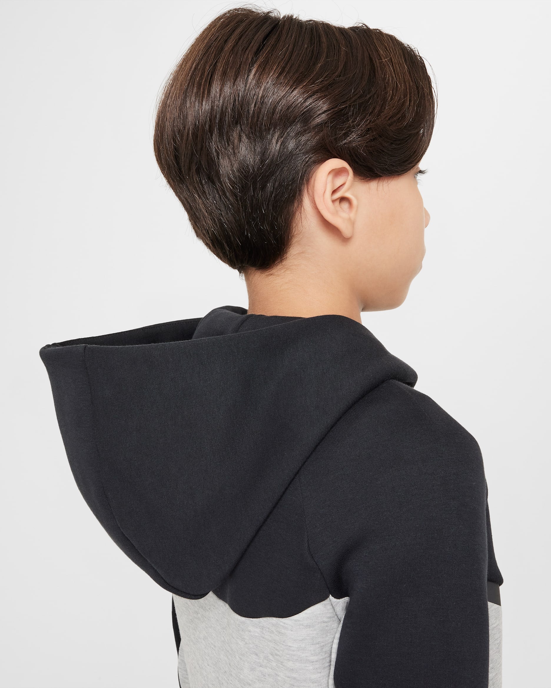 Nike Tech Fleece Zip Hoodie Black/Grey (GS)