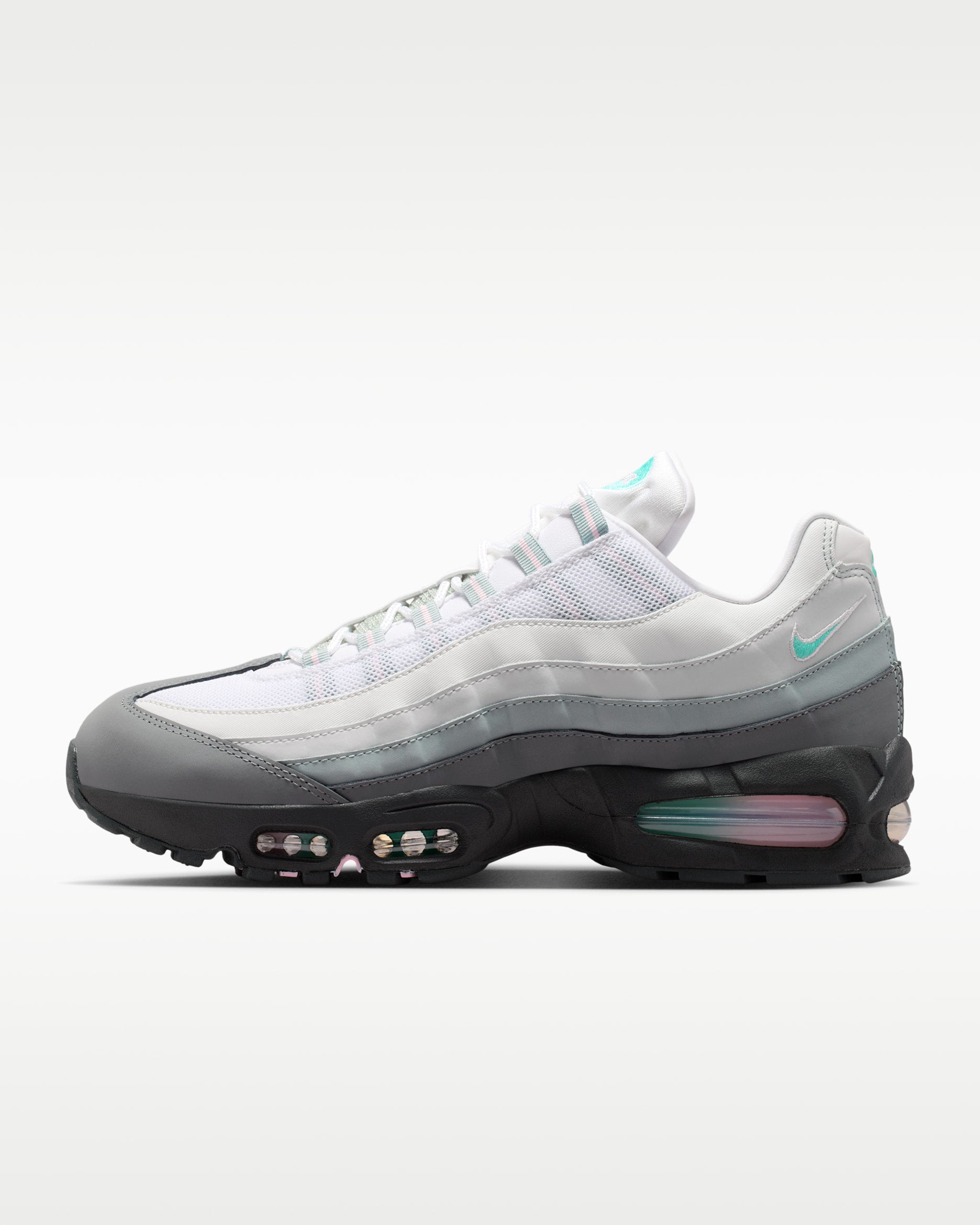 Nike Air Max 95 Big Bubble White Hyper Turquoise Pink Foam