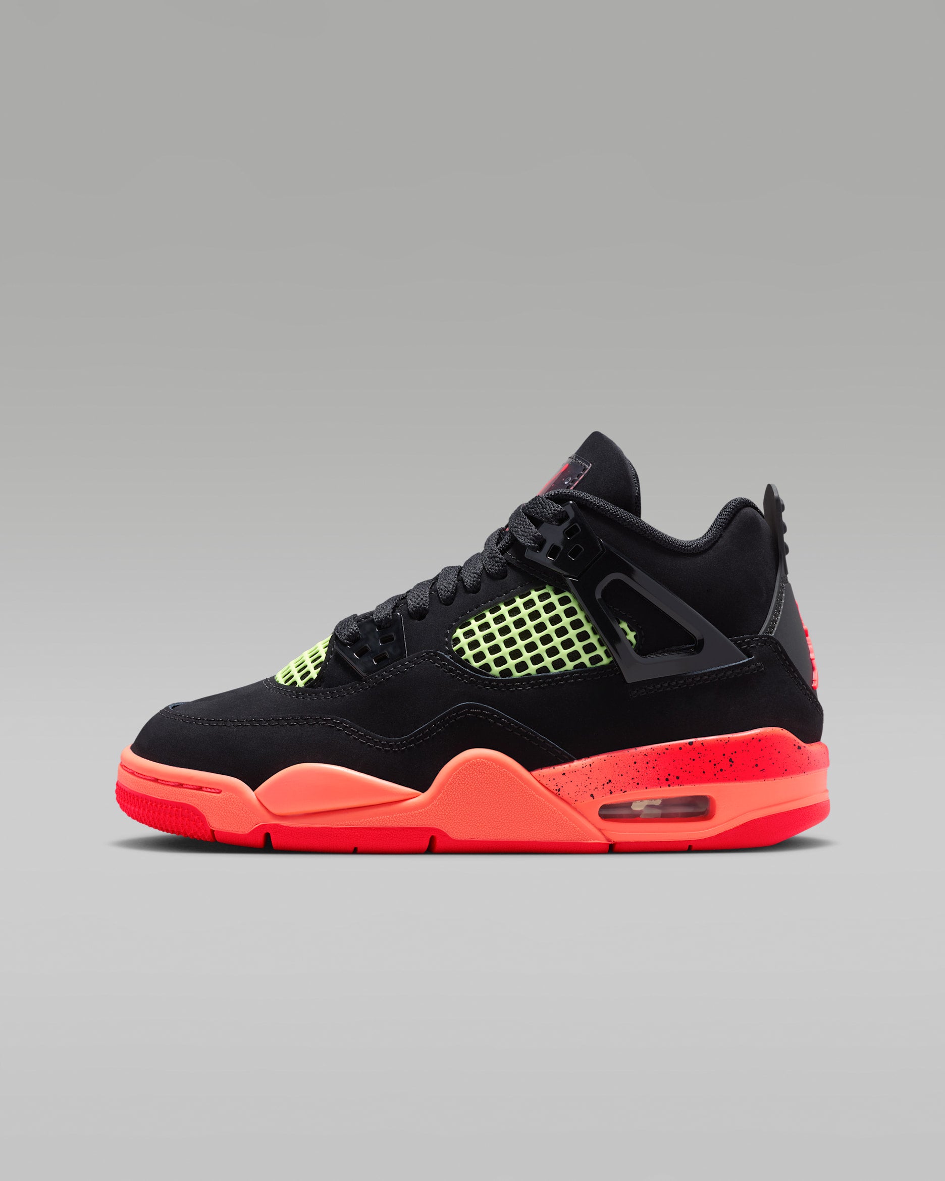 Jordan 4 Retro Black Infrared Barely Volt (GS)