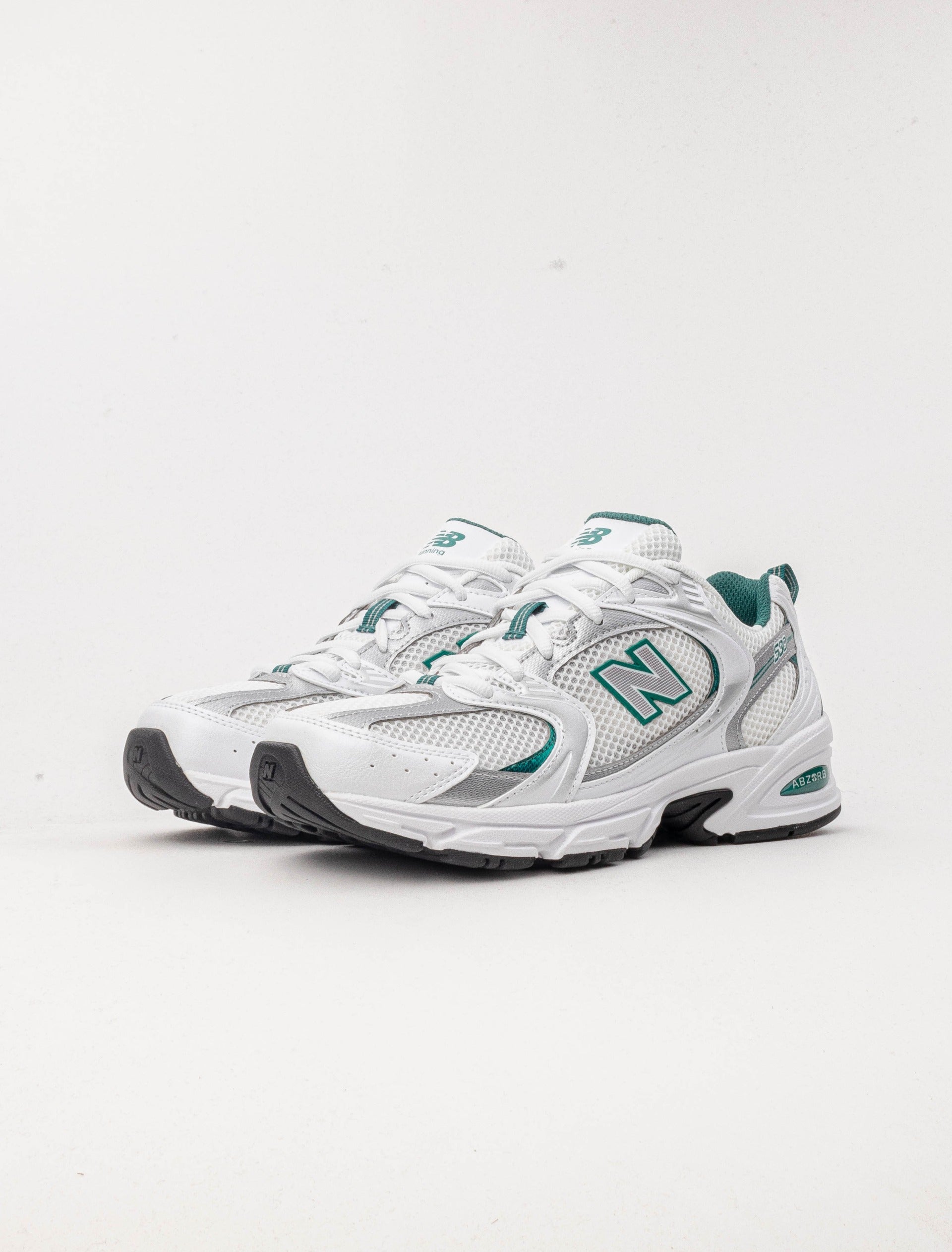 New Balance 530 White Silver Green