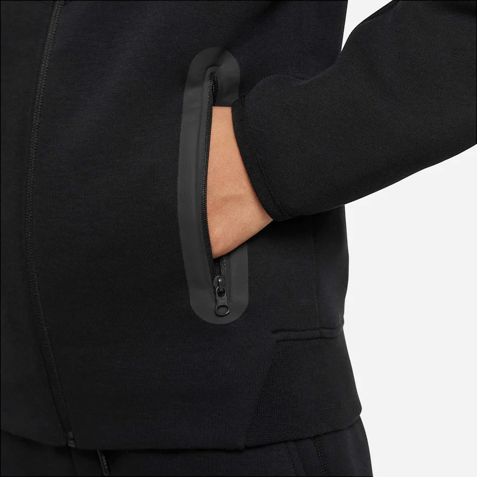 Nike Tech Fleece Zip Hoodie Black (GS)