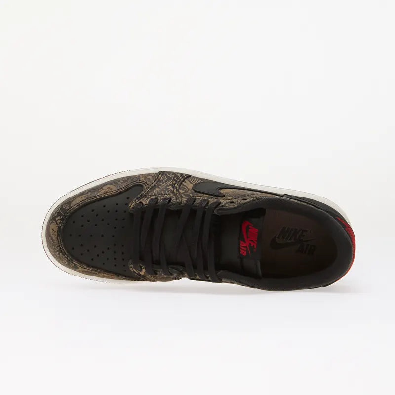Jordan 1 Retro Low OG Laser Black University Red