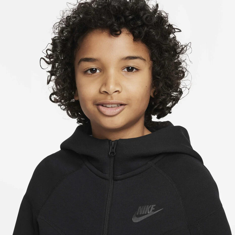 Nike Tech Fleece Zip Hoodie Black (GS)