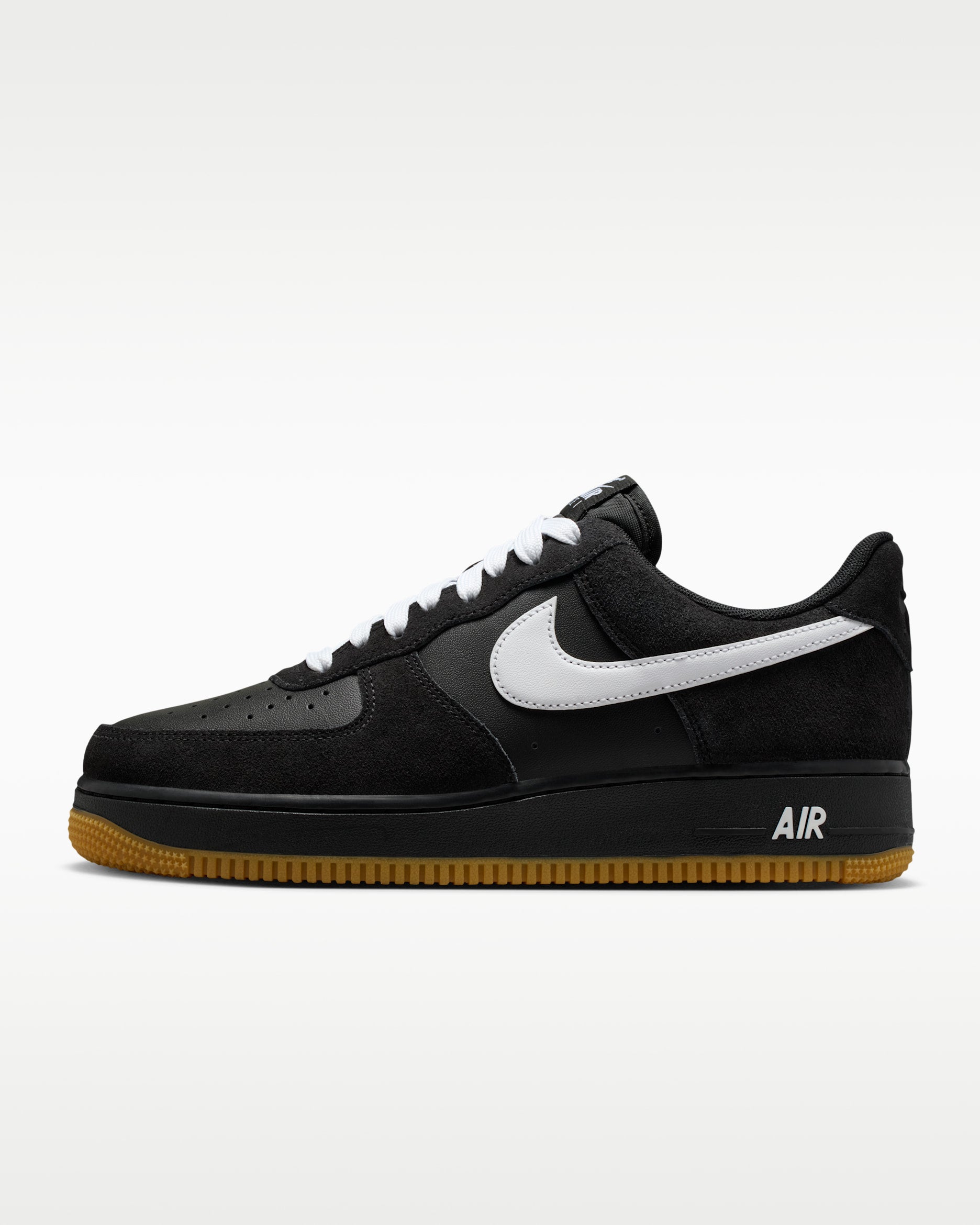 NIKE Air Force 1 LV8 Black/White/Gum (GS)