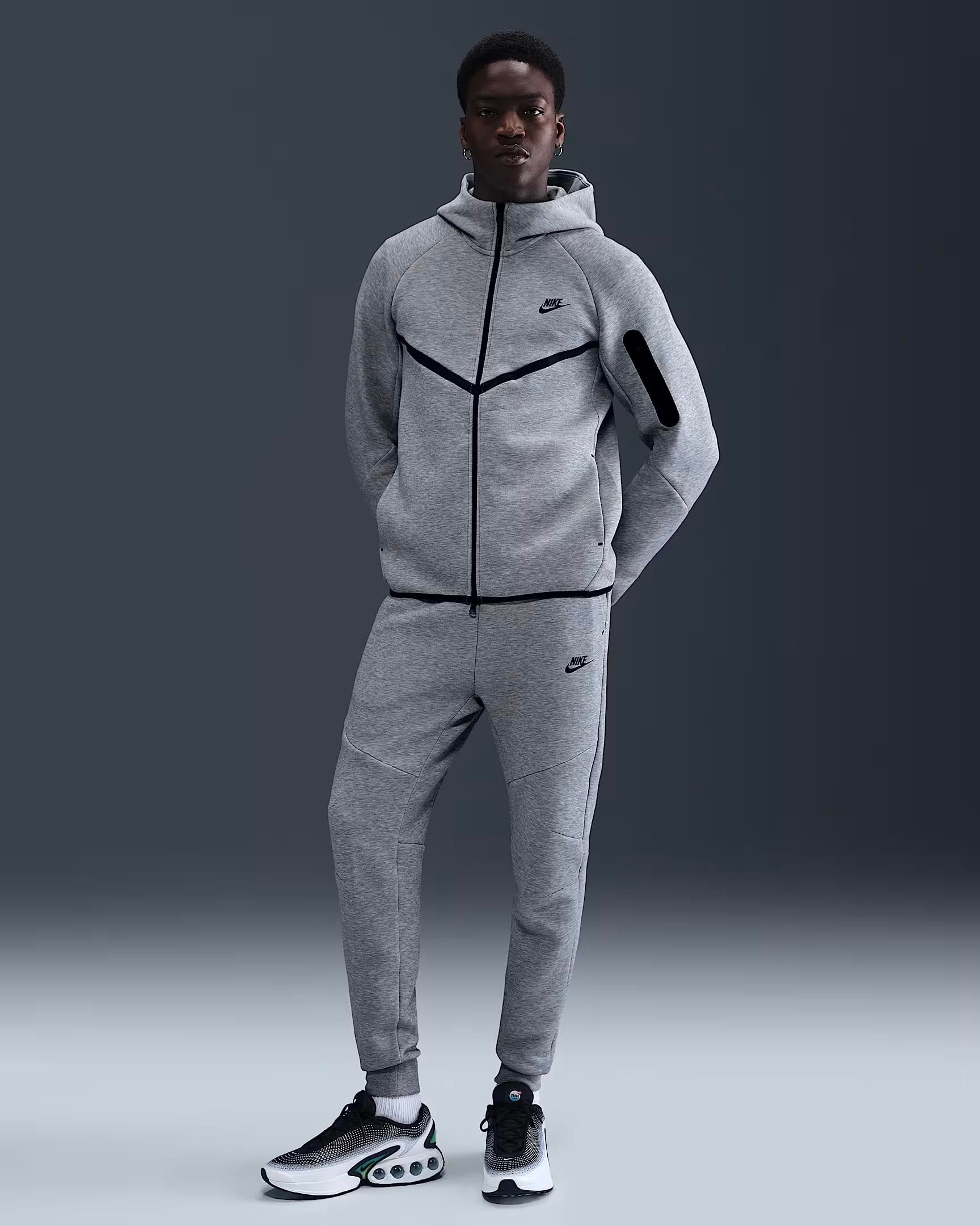 Nike Sportswear Tech Fleece Windrunner Full Zip Hoodie Grey