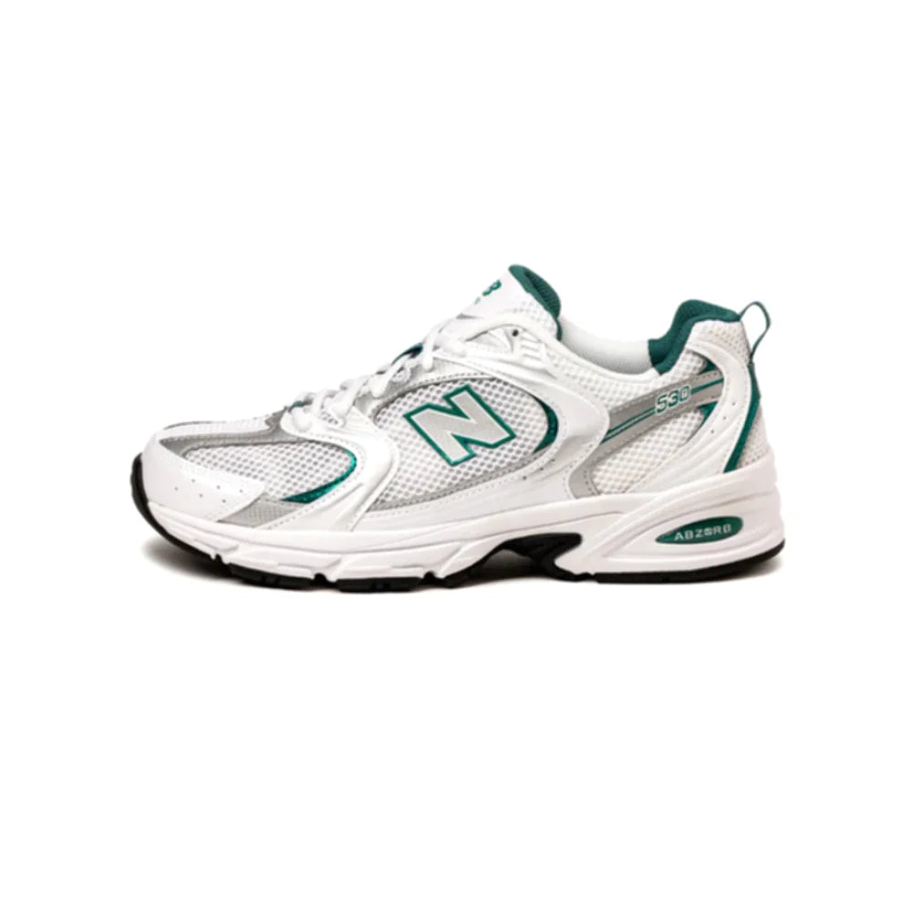 New Balance 530 White Silver Green