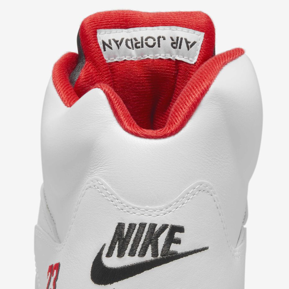 Jordan 5 Retro Fire Red Black Tongue (2025)