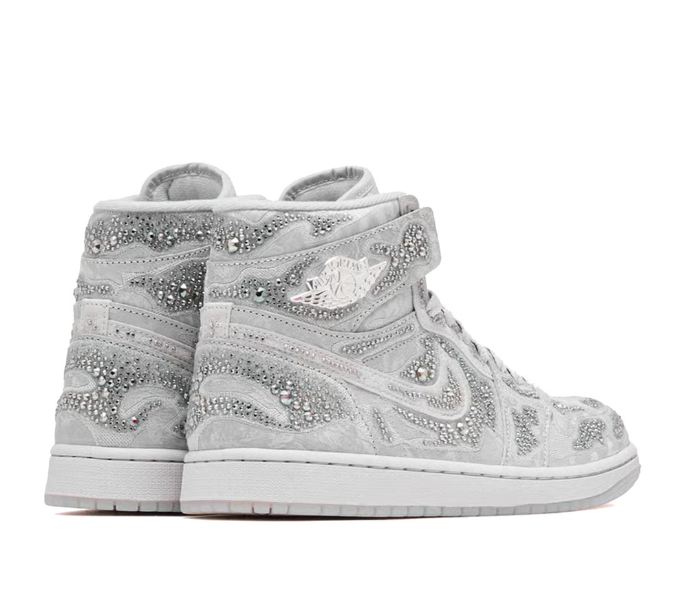 Jordan 1 Retro High OG Swarovski Vast Grey (Women's)