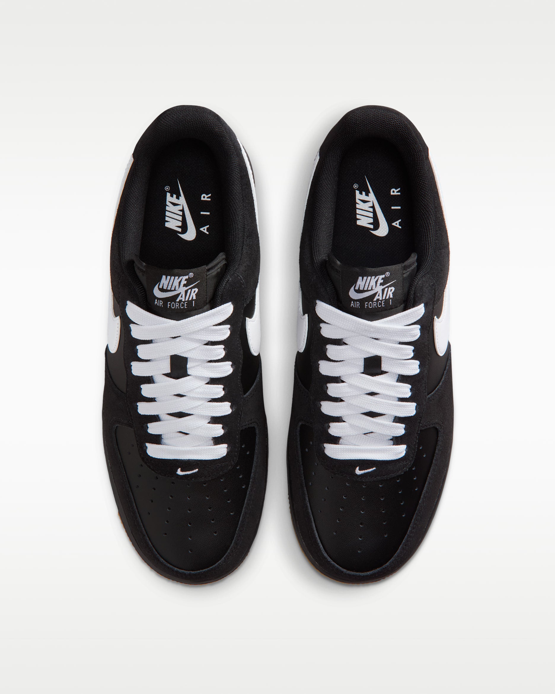 NIKE Air Force 1 LV8 Black/White/Gum (GS)