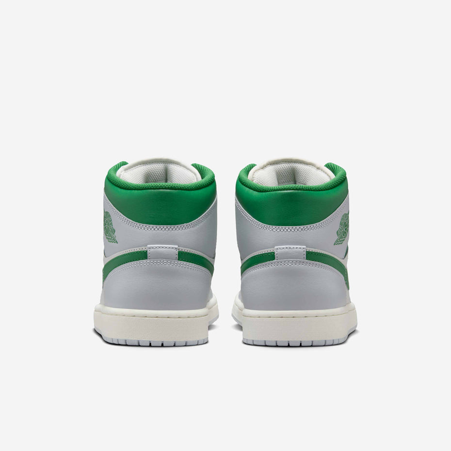 Air Jordan 1 Mid White Pure Platinum Pine Green (GS)