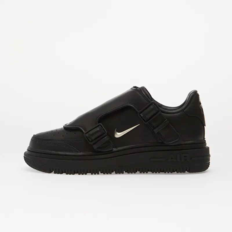 Nike Air Force 1 Low Luxe Black Metallic Silver