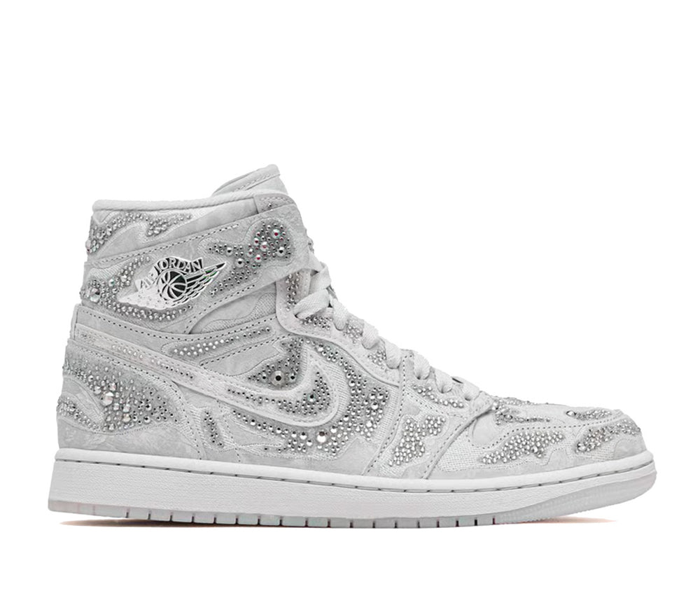 Jordan 1 Retro High OG Swarovski Vast Grey (Women's)